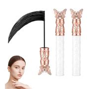 Mascara,Volumising Curl-Enhancing Lengthening Mascara,Smudge Proof & Long Lasting Eyelash Makeup,Waterproof,Sweat-proof,Lengthening,Non-smudged for Mature Women with Thinning Lashes (2p)