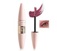 Mascara Waterproof Burgundy, Mascara Volume Effet Faux Cils aux Brosse Double Face, Recourbement & Longueur Longue Durée, No Smudge, No Clumpy, Volume et Longueur, Maquillage Cadeau Femme-04