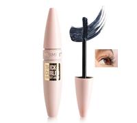 Mascara Waterproof Gris-Noir, Mascara Volume Effet Faux Cils aux Brosse Double Face, Recourbement et Longueur Longue Durée, No Smudge, No Clumpy, Volume et Longueur, Maquillage Cadeau Femme-01