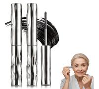 Mascara Waterproof Noir, 2026 Nouveau Mascara Volume, Imperméable Mas cara Fibre de Soie 4D Mas-cara Effet Waterproof Longue Tenue Naturel 3D Curling Eyelash Pour Mariage Soirées (2PC)