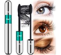 Mascara Waterproof Noir - 4D Mascara Effet Faux Cils Extra Longs Mascaras Fibre de Soie Imperméable à l'eau Longue Durée