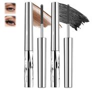 Mascara Waterproof Noir,Mascara Essence Waterproof,Mascaras Volume,Intense Et Longueur Illimitée,Cils Démultipliés,Imperméable Mascaras Fibre De Soie 4D Effet Watérproof Pour Mariage (2Mix)