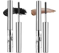 Mascara Waterproof Noir,Mascara Noir Volume Et Longueur,Imperméable Mascara Fibre De Soie 4D,3D Metallic Tubular Mascara,Longue Tenue Naturel 3D Curling Eyelash Pour Mariage Soirées,4 g (2Mix)