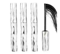 Mascara Waterproof Noir,Mascara Volume,Imperméable Mascaras Fibre De Soie 4D Mascaras Effet,Anti-Taches Et Non Agglomérant,Waterproof Longue Tenue Naturel 3D Curling Eyelash Pour Mariage Soirées (3PC)