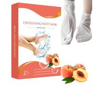 Mascarillá Lot de 2 paires de chaussettes exfoliantes pour enlever les callosités | Traitement de la peau morte et des talons fissurés | Hydratation profonde douceur bébé spa maison
