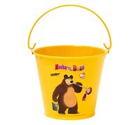 Mascha und der Bär Seau de Jardin pour Enfants (Jouets de Sable, Jouets à partir de 3 Ans, capacité : 0,75 litres, Dimensions : 13 x 13 x 12 cm) Multicolore