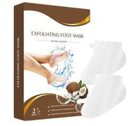 Maschera a peel del piede, maschera esfoliante per peeling del piede, rimozione dei tacchi incrinati, formula idratante, facile applicazione, 20x15x3cm, migliore per il trattamento di auto-cura settim