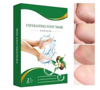 Maschera a peel del piede, maschera esfoliante per peeling del piede, rimozione dei tacchi incrinati, formula idratante, facile applicazione, 20x15x3cm, migliore per il trattamento di auto-cura settim
