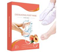 Maschera a peel del piede, maschera esfoliante per peeling del piede, rimozione dei tacchi incrinati, formula idratante, facile applicazione, 20x15x3cm, migliore per il trattamento di auto-cura settim