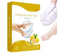 Maschera a peel del piede, maschera esfoliante per peeling del piede, rimozione dei tacchi incrinati, formula idratante, facile applicazione, 20x15x3cm, migliore per il trattamento di auto-cura settim