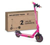 MASCOOTER S1 Furious | Trottinette Èlectrique Adulte - Régénération de Batterie au Freinage - 300-600W Max, Autonomie 20km, Roues 8.5" Chambre à Air, Double Freins Électrique et Disque