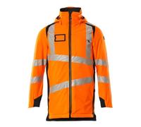 Mascot Accelerate Safe 19030-449-14010 Parka respirante avec doublure Climascott, coupe-vent et imperméable, bicolore, orange haute visibilité/bleu noir, 5XL