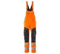 Mascot Accelerate Safe Prowash 19569-236-14010 Salopette stretch bicolore avec poches aux genoux Orange/noir/bleu Taille 82C66