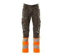 Mascot Accelerate Safe Prowash 19679-236-1814 Pantalon stretch bicolore avec poches aux genoux Anthracite foncé/orange haute visibilité, taille 82C52