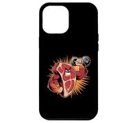 Mascotte à Steak Solide avec haltère de Levage Carnivore Coque pour iPhone 12 Pro Max