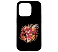 Mascotte à Steak Solide avec haltère de Levage Carnivore Coque pour iPhone 15 Pro