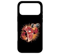 Mascotte à Steak Solide avec haltère de Levage Carnivore Coque pour iPhone 17 Pro Max