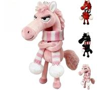 Mascotte Année du Cheval, Cadeau de Bonne Fortune 2026 - Peluche Cheval Gardien, Symbole de Courage et de Force, idéale pour Sacs à Dos, Portefeuilles et Sacs à Main.