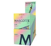 Mascotte Bright Colors Activ Tips charbon | Lot de 10 x 50 filtre charbon actif cigarette 6mm | Embouts en Céramique | Longueur 27 mm | filtre cigarette a rouler | Confort de Rotation