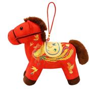 Mascotte de cheval du Nouvel An chinois - Pendentif en peluche pour sac de festival du printemps | Porte-clés doux et mignon à collectionner pour enfants, adolescents, adultes, amateurs de culture
