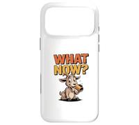 Mascotte de chèvre Humoristique : What Now? Coque pour iPhone 17 Pro Max