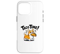 Mascotte de Corgi ludique, Taco Time! Coque pour iPhone 16 Pro Max