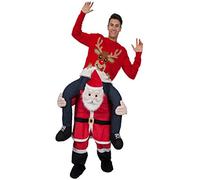 Mascotte de Noël Me Père Noël Ride on Costume Rouge sur Costume Rouge