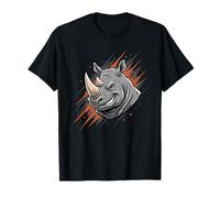 Mascotte de rhinocéros en colère - Force Animale Robuste T-Shirt