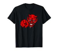 Mascotte du Diable Halloween Dessin animé démon Cornu T-Shirt