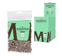 Mascotte® Extra Longs non blanchis Filtre 6 mm 120 x 20 sachets | Filtres à cigarette à rouler pour le tabac | avec surface adhésive | Emballage refermable en plastique recyclé | 2400 filtres