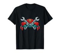 Mascotte mécanique Crabe Outil Industriel Graphique T-Shirt