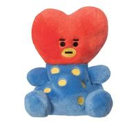 Mascotte peluche TATA Palm Pals - Line Friends - 13 cm - Blanc rouge et bleu