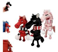 Mascotte Porte-Bonheur De L'AnnéE Du Cheval 2026, Porte Cle Peluche Kawaii, Cadeau De Bonne Chance Pour Le Nouvel,Porte Bonheur Porte Clef,Symbolisant Force,Courage,Un Joli Design,Soutien éMotionn (A)