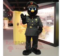 Mascotte Redbrokoly De Personnage De Commando Noir Habillé D'une Culotte Et De Porte-Monnaie Multicolore