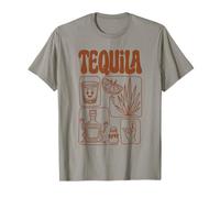 Mascotte rétro Tequila Shot Mignon Citron Vert Sel années 70 Groovy T-Shirt