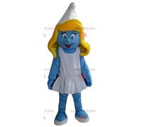 Mascotte Schtroumpfette Redbrokoly de la célèbre bande dessinée Les Schtroumpfs