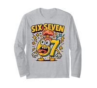 Mascotte Six Seven Brain - Humour drôle 67 Meme Manche Longue