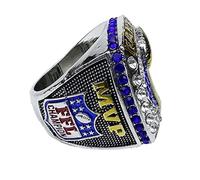 Mascotwish Bague fantastique de football Championship 2024 - Fantasy Football League Bague avec boîte de présentation, pierre précieuse, strass, pierre précieuse, strass, Pierre précieuse, Strass