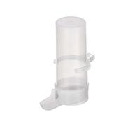 Mascow Bebedero pour oiseaux Accessoire de cage Plastique Blanc Transparent 100 ml 5x12x8.5 cm (Set de 24)