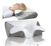 MASDRTRE Ergonomic Sleeping Pillow,Shaped Cervical Pillow Anti-Snoring, Suitable for Those Who Sleep on The Side, Back Or Stomach Home Memory Foam Pillows (Gray)