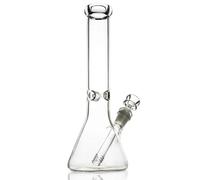 Masenyee Bong de 25,4 cm pour smoking avec bol et trou de 14,5 mm, pipe à eau en verre transparent