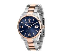 Maserati Attrazione 43 Mm 3h Br Ss+rg Watch Doré Homme