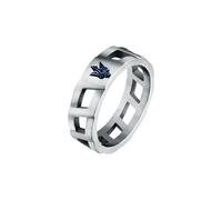 Maserati Bague en Acier, Bleu Pvd, Collection Iconic - JM334AVD50