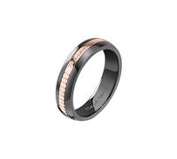 Maserati Bague Homme en Acier, Céramique, Collection CERAMIC, Or Rose, Idée Cadeau Homme