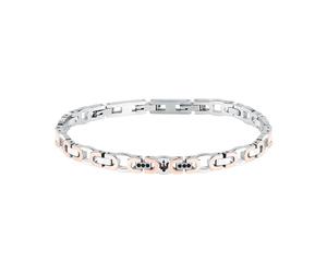 MASERATI Bracelet Homme, Acier, Collection ICONIC, Trident, Idée Cadeau Petit Ami, Ami, Papa