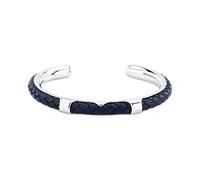 Maserati Bracelet Homme, Acier, Cuir, Tressé, Collection LEATHER, Bangle
