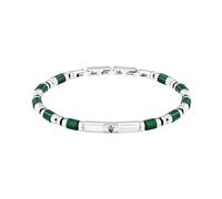 Maserati Bracelet Homme en Acier, Pierres, Longueur 21,5 cm, Collection ICONIC - JM334AVD48