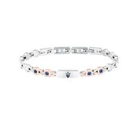 Maserati Bracelet homme en acier, saphirs bleus, collection SAPPHIRE, cadeau homme - JM335AXO10