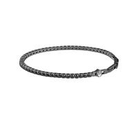 Maserati Bracelet homme en acier, zircons, collection TENNIS, idées cadeaux petit ami, papa, Taglia Unica, Acier inoxydable, Oxyde de zirconium