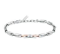 Maserati Bracelet homme en acier, collection ICONIC, tridente, idées cadeaux petit ami, ami, papa, Taglia Unica, Acier inoxydable, Pas de gemme